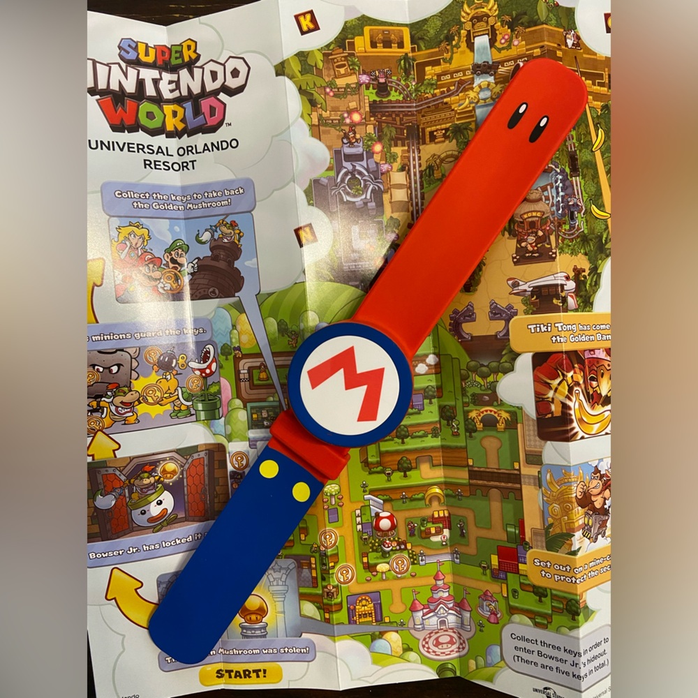 Super Nintendo World Mario Power-Up Band EPIC Universe - Red & Blue - Picture 2 of 4